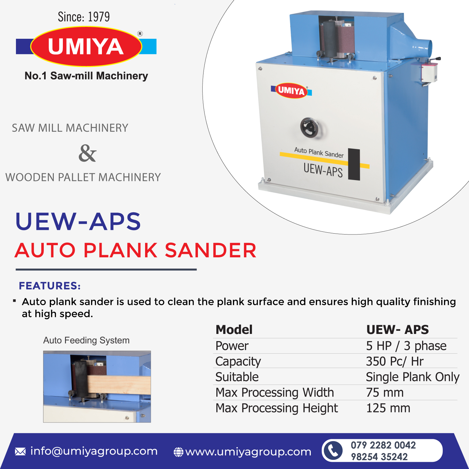Buy Auto Plank Sander Best Price At Ahmedabad By Umiya Group