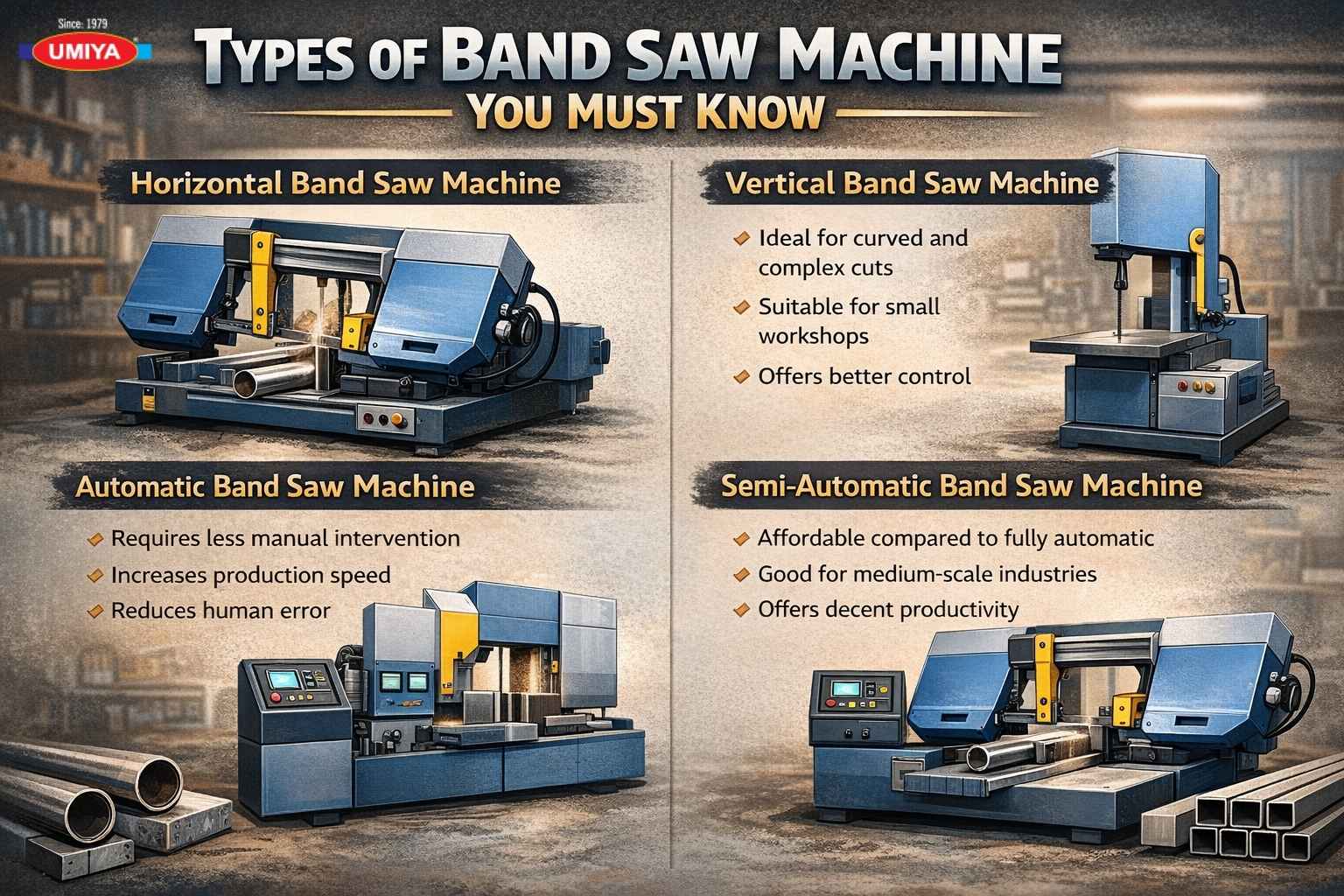 Types of Band Saw Machine You Must Know