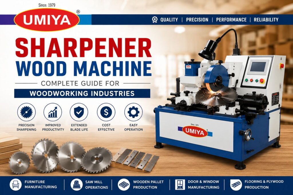 Saw Mill Machinery Manufacturer in Ahmedabad, India - Umiya Group Sharpener Wood Machine Complete Guide for Woodworking Industries