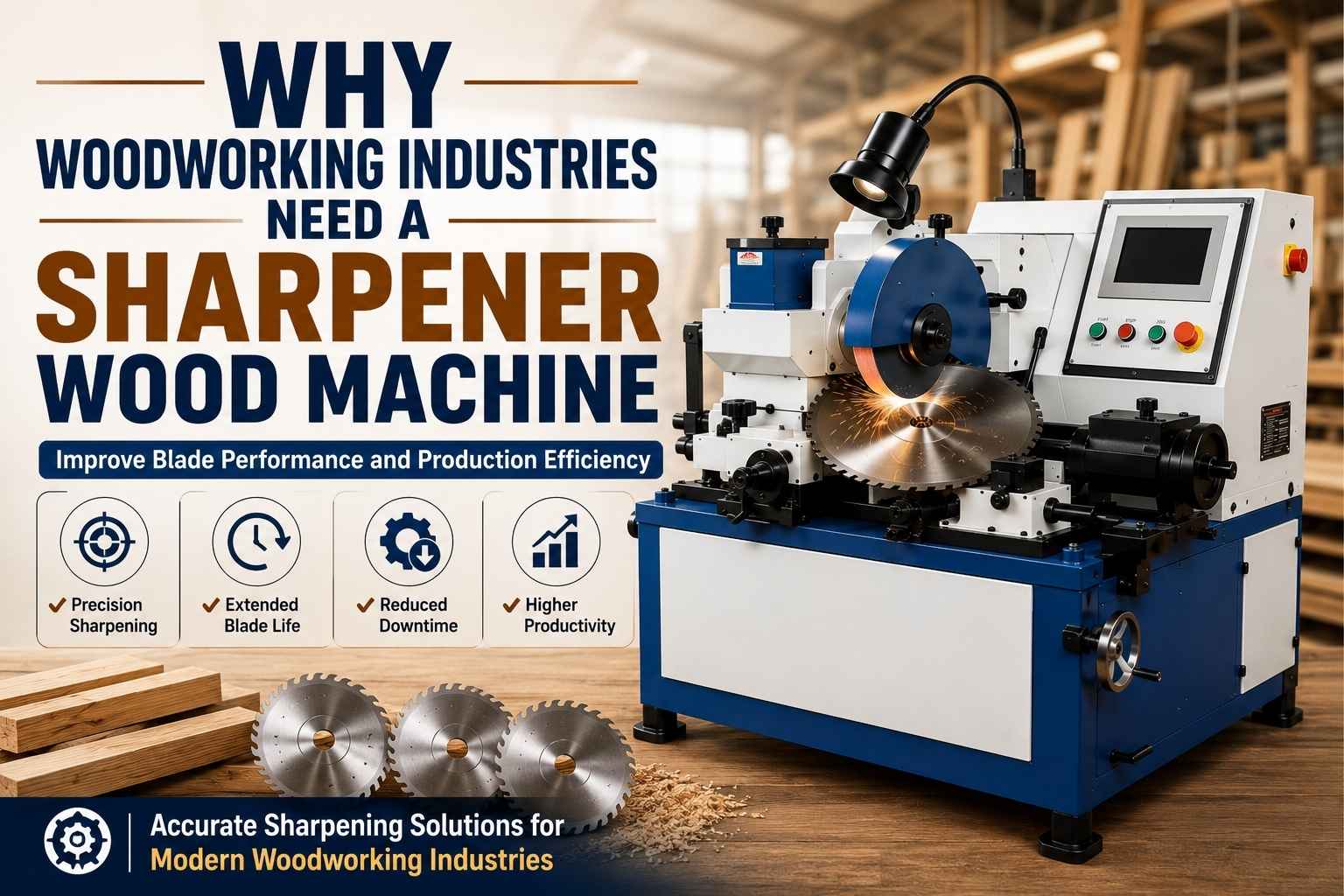 Why Woodworking Industries Need a Sharpener Wood Machine